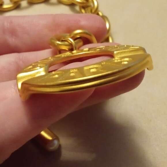 Givenchy Vintage Paris Chunky Chain Necklace Faux Pearls - Picture 17 of 17